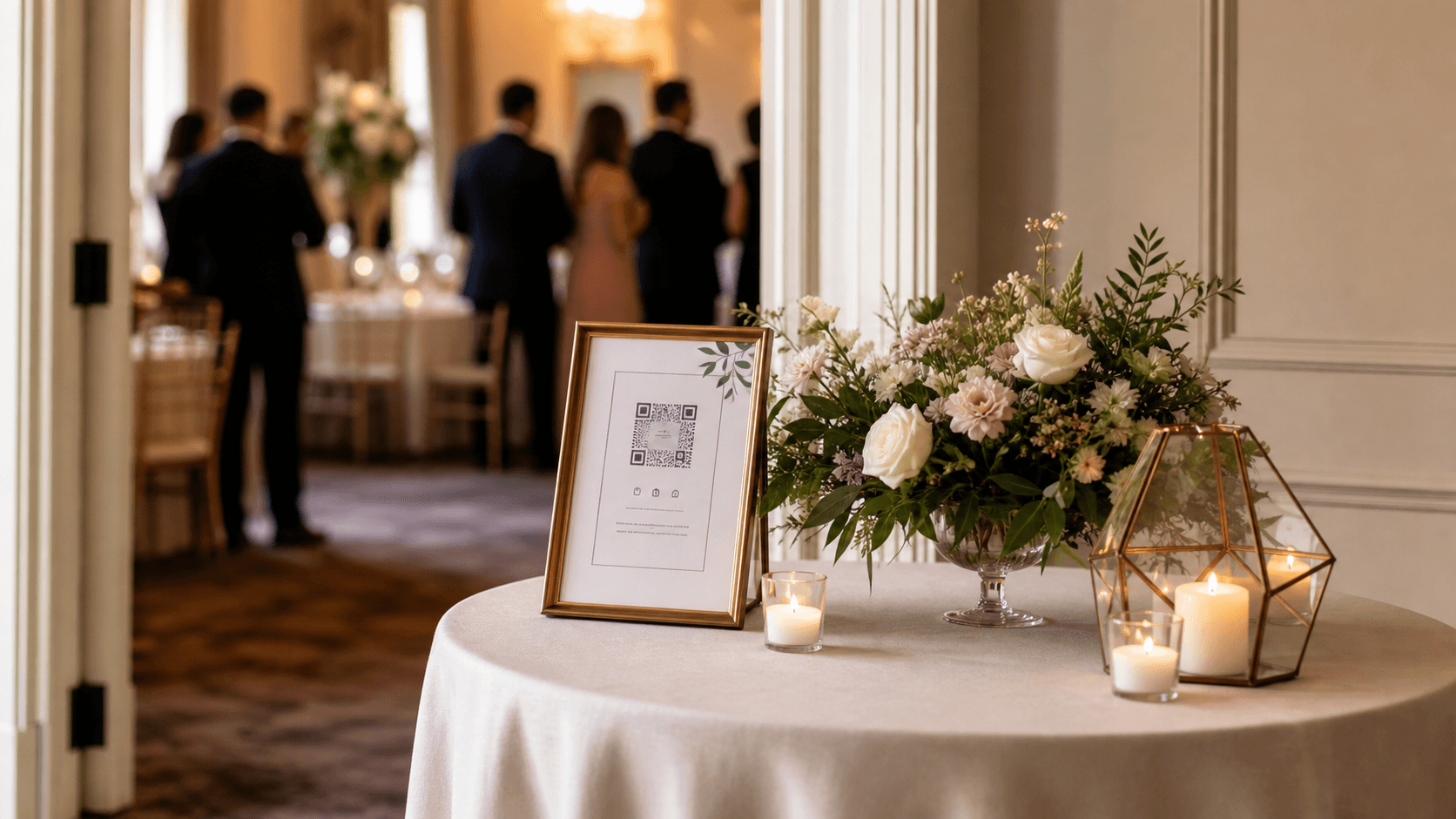 Wedding Photo QR Code Sign Wording That Guests Actually Follow