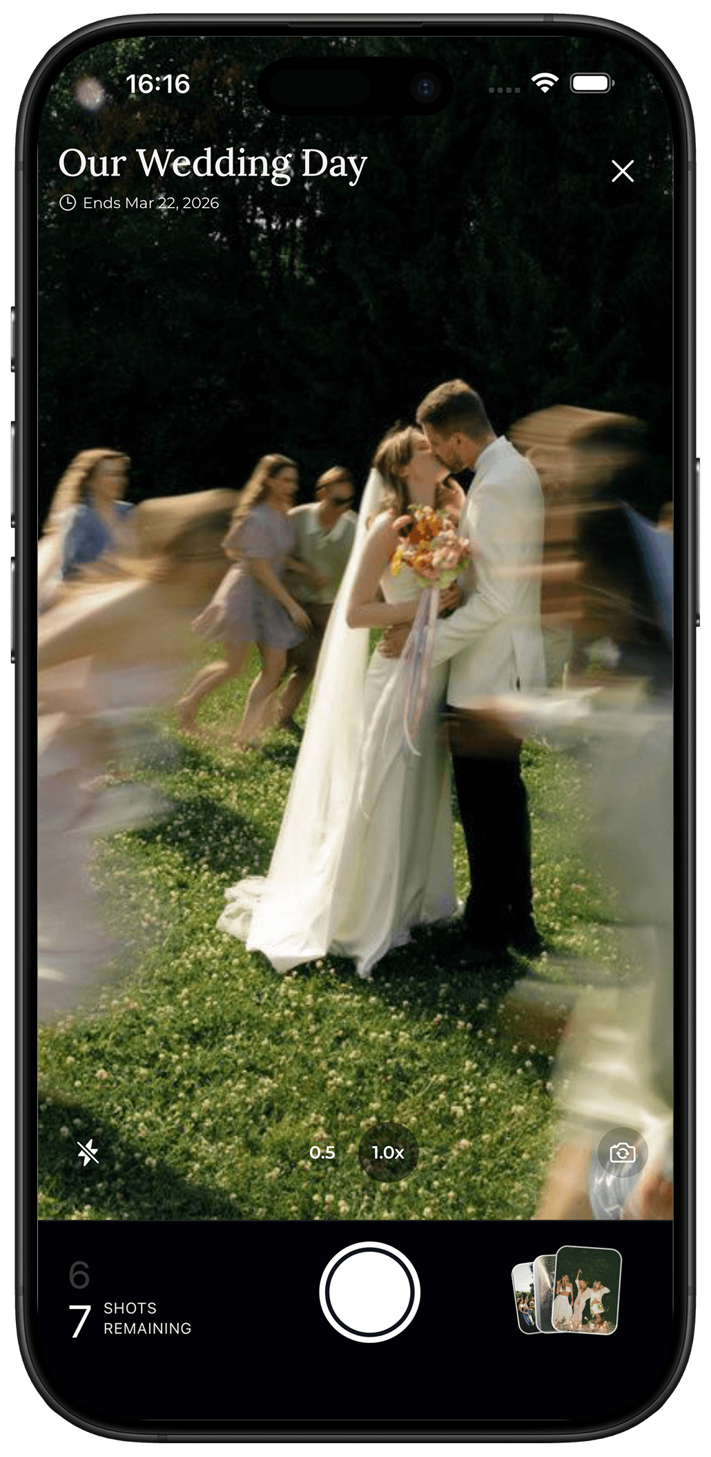 Party roll overview screen