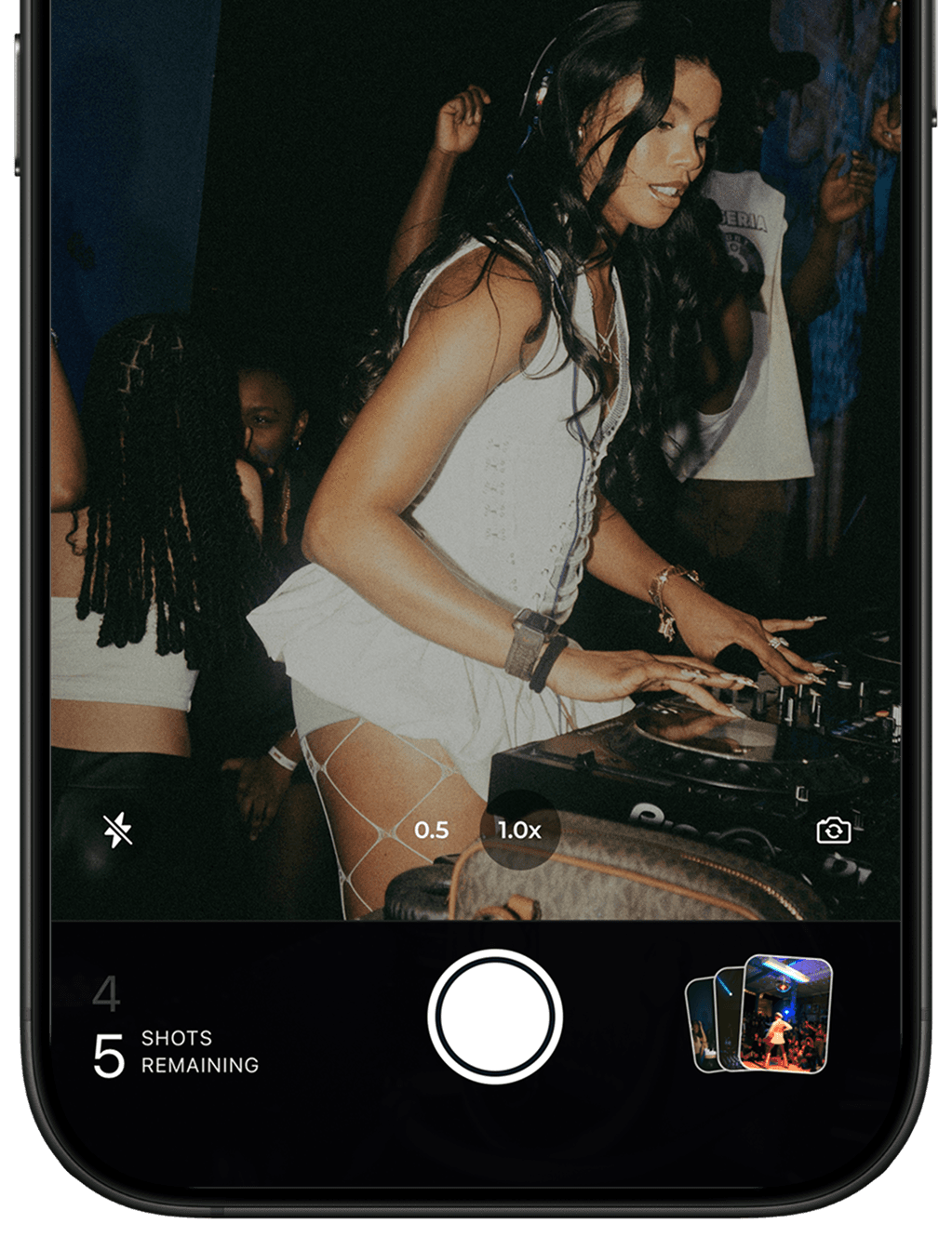 Shared event gallery populated with guest photos